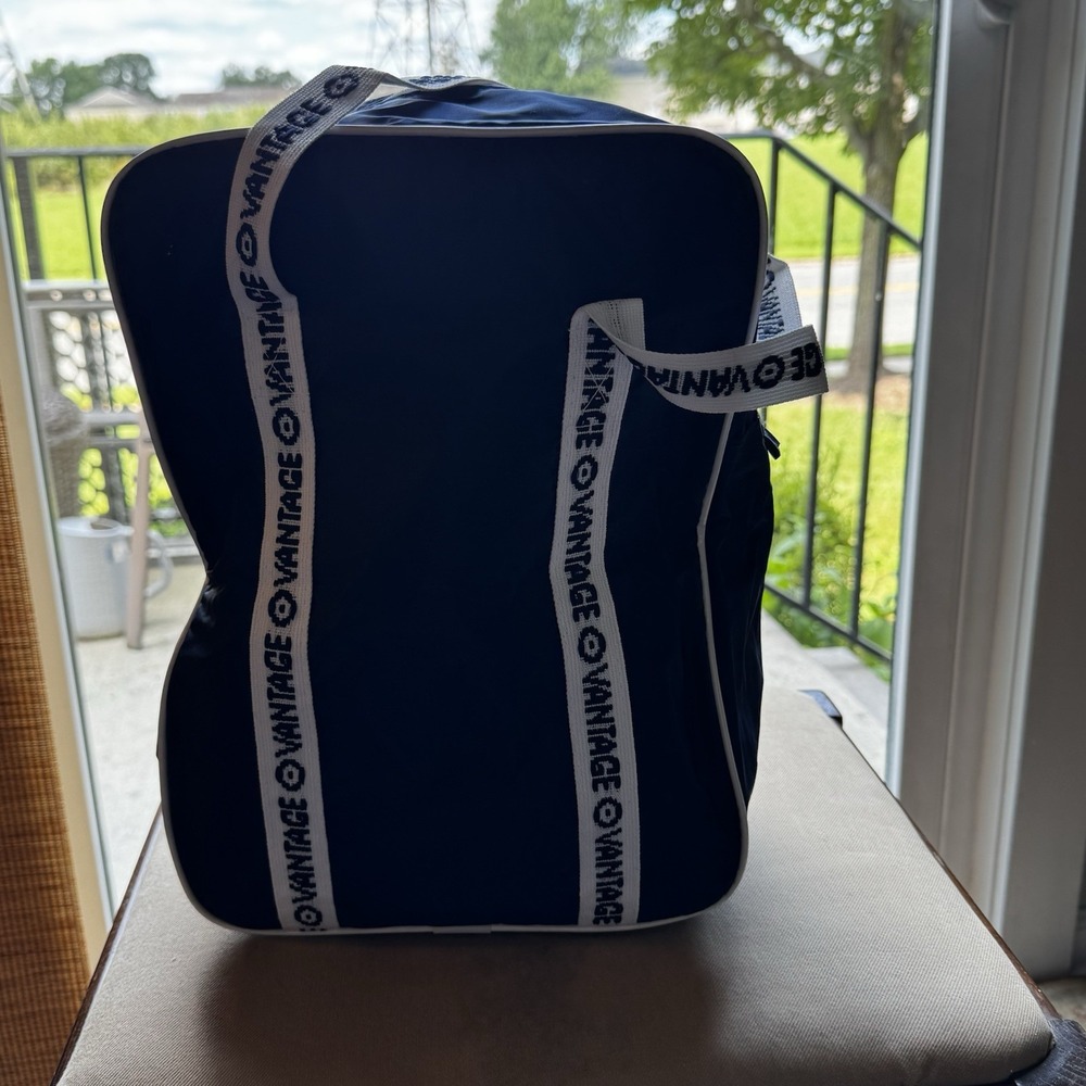 Vantage Cigarettes Tote Bag Blue Nylon Shoebag Medium from 1970-1980
